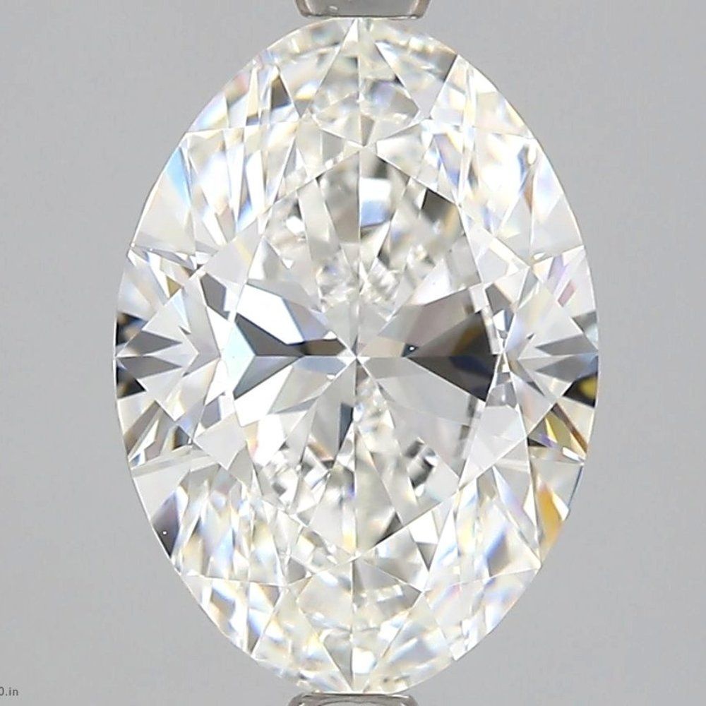 IGI Certified Oval 2.52ct F VVS2 EX EX None Lab Grown Diamond